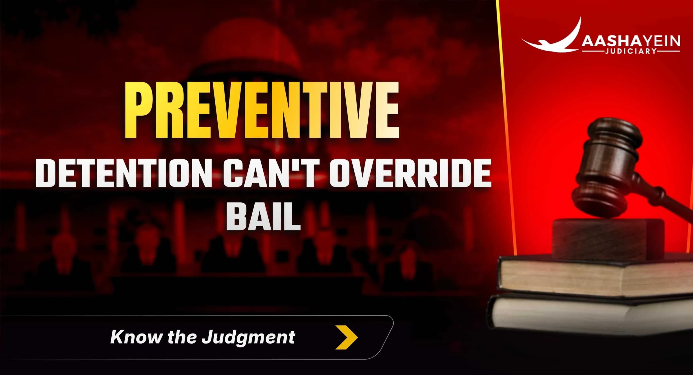 Preventive Detention Cannot Override a Court's Bail Order: Punjab & Haryana HC in Dishant Goel v. Union of India (2026)