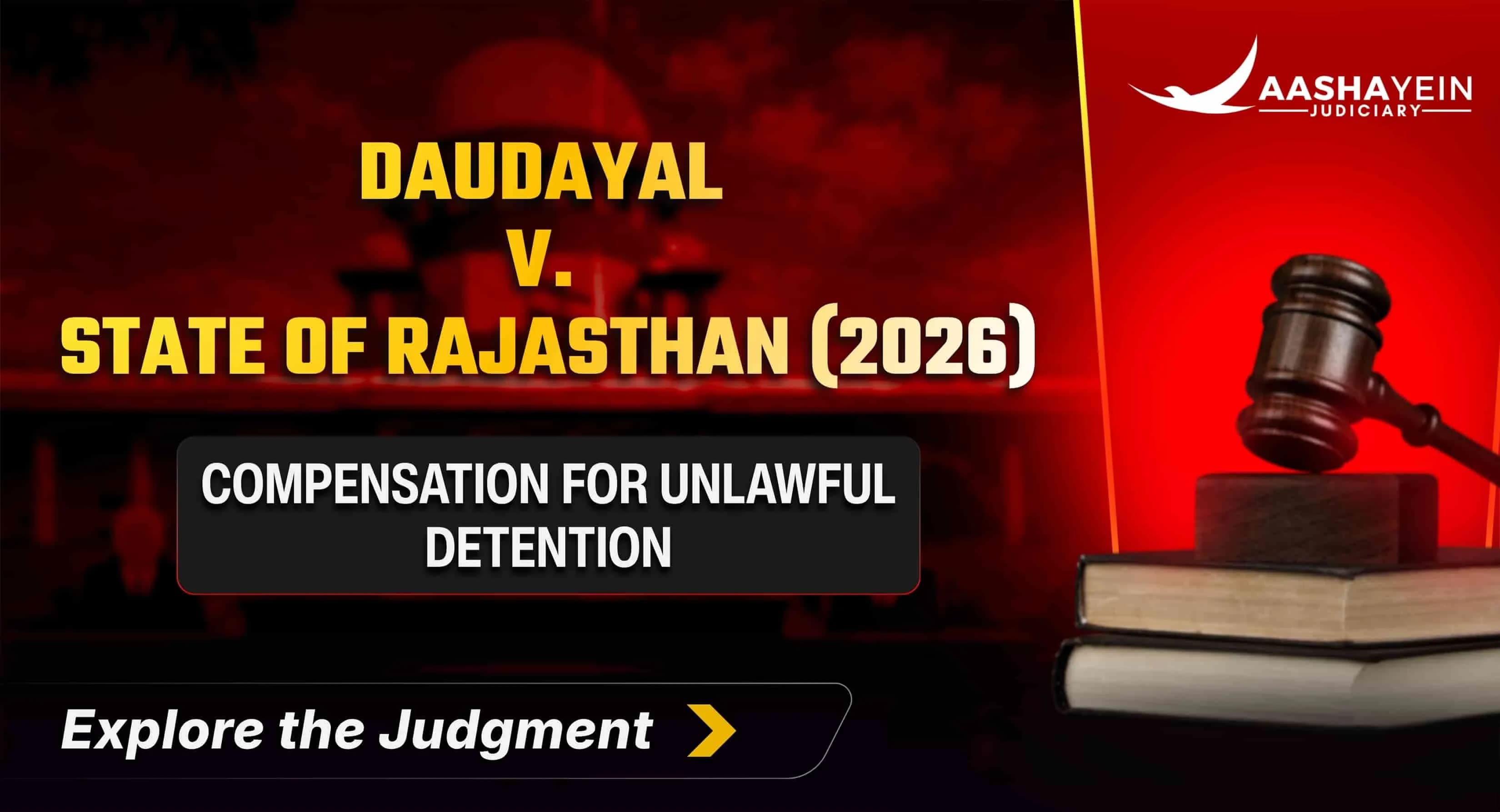 Daudayal v. State of Rajasthan & Others 2026 : Compensation for Illegal Detention