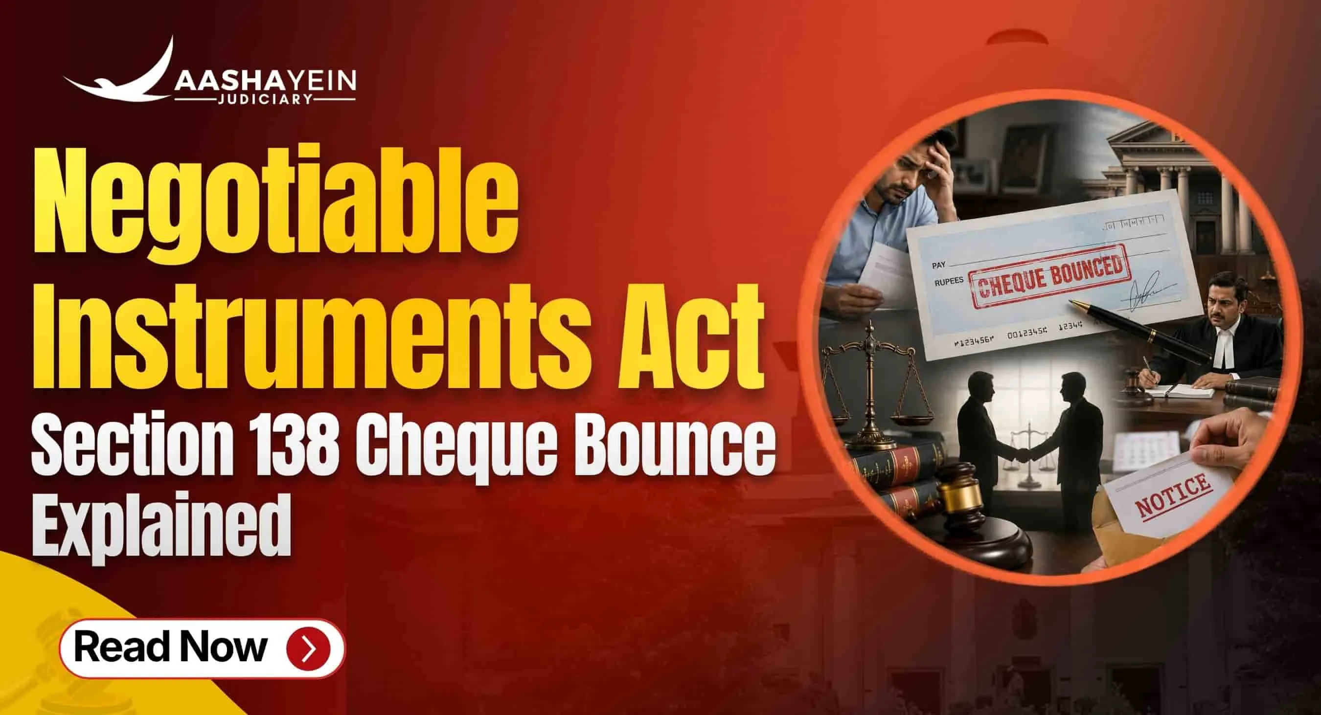 What Is the Negotiable Instruments Act? Section 138 Cheque Bounce Cases Explained Simply